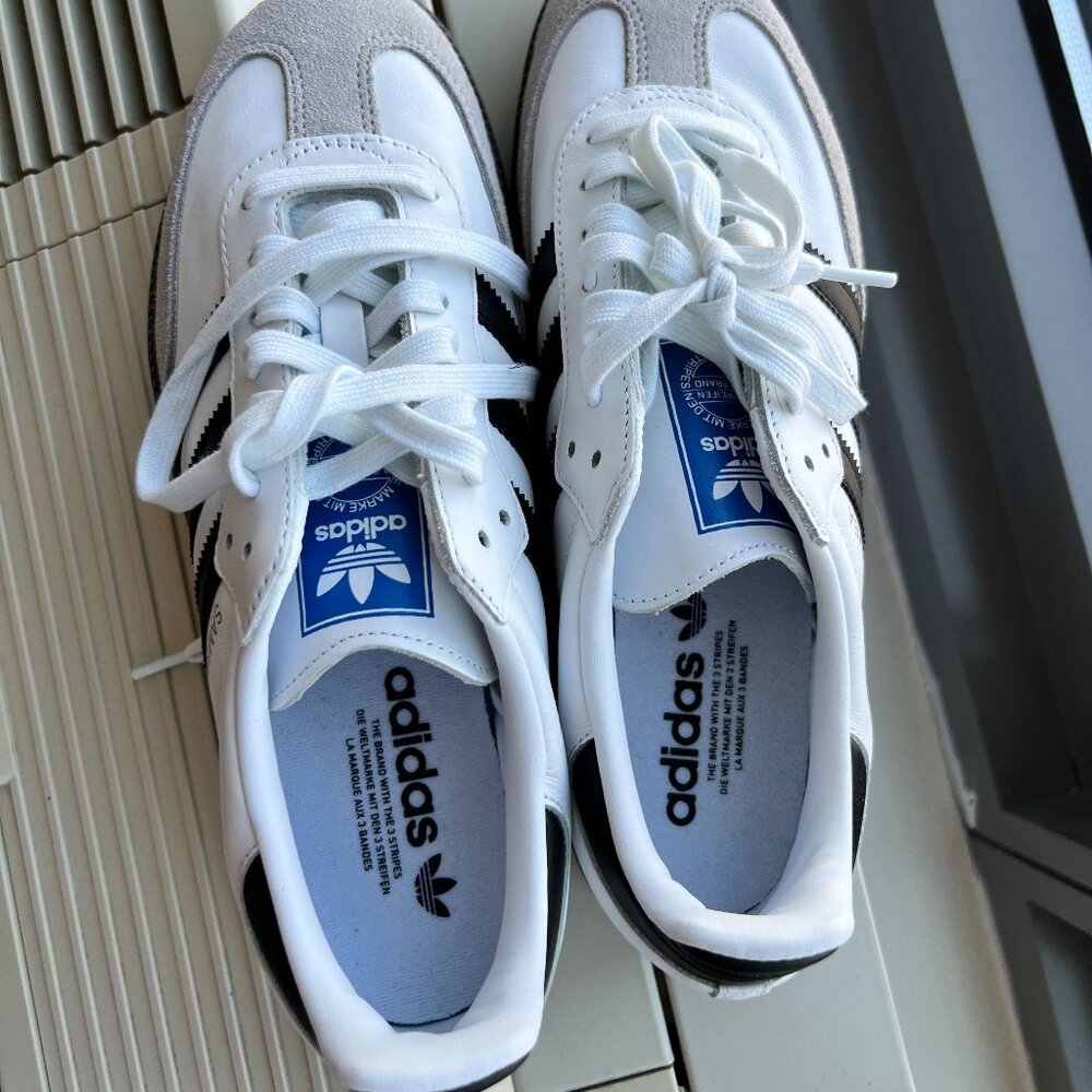 Adidas Samba OG Shoes – White/Black – Men’s Size [8.5]